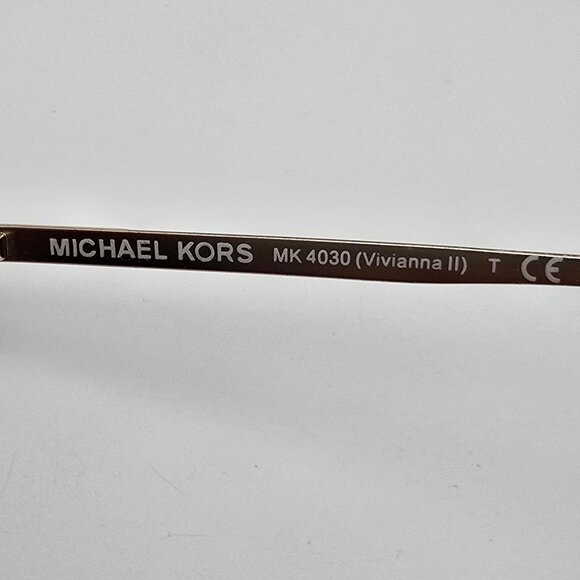 Michael Kors MK4030 Vivianna II  Dark Tortoise Gold Eyeglasses Frame w Case 52mm - Picture 9 of 15
